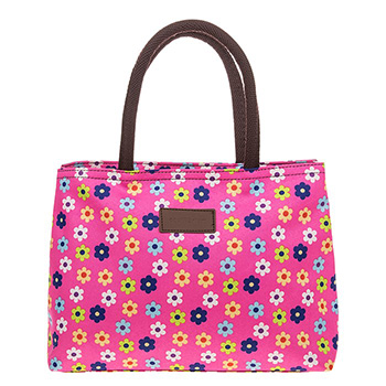 Flowerpower Waterproof Handbag Pink